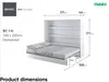 MEBLINI Schrankbett Bed Concept - Wandbett mit Lattenrost - Produktbild-Vorschau 8