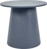 A gray-blue round side table with a tapered base. Podgląd zdjęcia produktu
