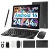 JENBIZZ Tablet 10'', mit Tastatur Maus Stift, Android 16, Produktbild-Vorschau 1