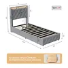 Letto imbottito INONEFT, 90x200 cm, con contenitore, letto Anteprima dell’immagine prodotto 2