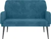 vidaXL Lavice modrá 108x79x79 cm Velvet Náhled obrázku produktu 3