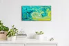Wandbild Leinwand Bilder Wanduhr Geräuschlos 60x30 Malerei Produktbild-Vorschau 3