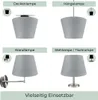 Wogati® Premium Lampenschirm E14/E27 Baumwolle |Weiß / Produktbild-Vorschau 3