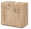 Waschbeckenunterschrank Vicco Luna Eiche Wotan 60 x 56 cm, Produktbild-Vorschau 1