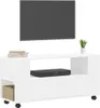 vidaXL Szafka pod TV biała 102x34,5x43 cm materiał Podgląd zdjęcia produktu 3