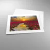 Poster - Poster ohne Rahmen - See Blumen - 40x30 cm - Wand Produktbild-Vorschau 3