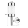 2 lampade da parete solari a LED in acciaio inossidabile Anteprima dell’immagine prodotto 5