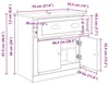 vidaXL Vysoká skriňa Artisan – dub 70 x 35,5 x 67,5 cm Náhľad obrázku produktu 8