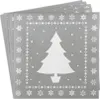 Sovie HOME Weihnachtsserviette White Tree in Silber aus Produktbild-Vorschau 5