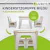Juskys Kindersitzgruppe Milou - Set mit 2 Stühlen, Tisch & Produktbild-Vorschau 2