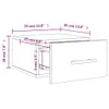 vidaXL Naścienna szafka nocna czarna 35x35x20 cm Podgląd zdjęcia produktu 8