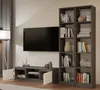 A modern living room with a TV stand and bookshelf unit. Náhled obrázku produktu
