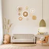 9 Stück Boho-Wandkorb-Set,Wandregal, Seegras, Rattan, Produktbild-Vorschau 5