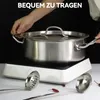 Induktion Kochtopf aus Edelstahl Durchmesser 32 cm, Produktbild-Vorschau 5