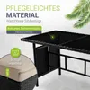 Juskys Polyrattan Lounge Manacor - Sofa, stolik, stołek i Podgląd zdjęcia produktu 3
