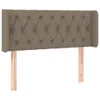 vidaXL Kopfteil mit Ohren Taupe 103x16x78/88 cm Stoff Produktbild-Vorschau 1