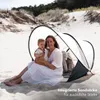 DERYAN Luxus Pop-Up-Strandzelt XXL - Anti-UV 50+ - Creme Produktbild-Vorschau 6