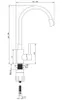 Kitchen faucet with flexible spout Anteprima dell’immagine prodotto 3