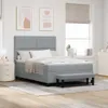 vidaXL Letto a molle con testiera grigio chiaro 160 x 200 Anteprima dell’immagine prodotto 2