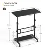 Dripex Schreibtisch höhenverstellbar 80x40cm, Computertisch Produktbild-Vorschau 3