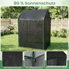 A greenhouse in a garden setting, with close-up views of its materials and features. Podgląd zdjęcia produktu