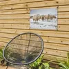Gartenposter - 60x40 cm - Schafe in einer Winterlandschaft  Produktbild-Vorschau 7