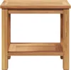 Stolik Kawowy Brązowy 50 X 35 X 45 Cm Lite Drewno Tekowe Podgląd zdjęcia produktu 5