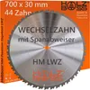 Holzboss ® HM-Sägeblatt 700 x 30 mm LWZ 44 x Zahn mit Produktbild-Vorschau 1