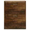 vidaXL Schuhschrank Räuchereiche 63x24x81 cm Holzwerkstoff Produktbild-Vorschau 4