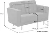 Max Winzer Sofa 2-Sitzer Jasmin - Flachgewebe anthrazit - Produktbild-Vorschau 7