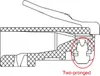 goobay Modularstecker RJ45 geschirmt mit Knickschutz Produktbild-Vorschau 2