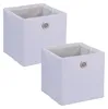 Relaxdays Aufbewahrungsbox, Ordnungsbox aus Stoff, 2er-Set, Produktbild-Vorschau 1