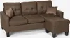 Modernes 3-Sitzer Ecksofa Pouf 2 Kissen Wohnzimmer Remissus Produktbild-Vorschau 8