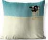 MuchoWow® Outdoor Kissen - Kuh - Kalb - Friesland - 40x40 Produktbild-Vorschau 1