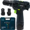 A cordless drill with two batteries and a carrying case. Podgląd zdjęcia produktu