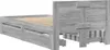 vidaXL Bettgestell mit Kopfteil Grau Sonoma 75x190 cm Produktbild-Vorschau 7