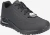 A black Skechers sneaker is shown from a side angle against a white background. Voir les images du produit