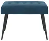 Banc vidaXL à capitonnage, bleu, 60 x 40 x 45 cm, velours Voir les images du produit 5