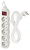 Steckdosenleiste 3 m / 5 Steckdosen / Schalter / weiß / PVC / 1,5 mm2 Náhled obrázku produktu
