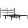 vidaXL Postel s čelem kovová černá 120x200 cm Náhled obrázku produktu 3