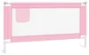vidaXL Kleinkind-Bettschutzgitter Rosa 160x25 cm Stoff Produktbild-Vorschau 1
