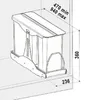 Victory Auszug Einbau-Abfallsammler 24 Liter ( 16 + 8 Produktbild-Vorschau 3