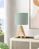 Lampa stołowa EDISHINE z drewna, lampka nocna LED z Podgląd zdjęcia produktu 4