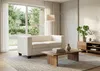 2er Sofa Couch Loungesofa Lille  Kunstleder, weiß Produktbild-Vorschau 5
