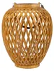 LED Solarleuchte, Laterne, Holzoptik, H 24 cm Produktbild-Vorschau 3