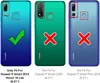 A collage of three phone backs with different markings indicating compatibility. Anteprima dell’immagine prodotto