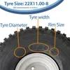 22x11.00-8 Twin Axle Knobby ATV Quad Trailer Kit ALKO Axles Náhľad obrázku produktu 4