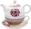 Porcelanowy Dzbanek 450ml z Filiżanką i Podstawką Elegancki Podgląd zdjęcia produktu 9