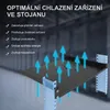 Extralink 1U rack 300mm černý 19", pro nástěnné skříně Náhled obrázku produktu 7