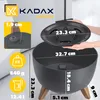 Plastový květináč KADAX "Luri", květináč se třemi zásuvnými Náhled obrázku produktu 3